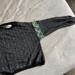 Cropped holiday sweater